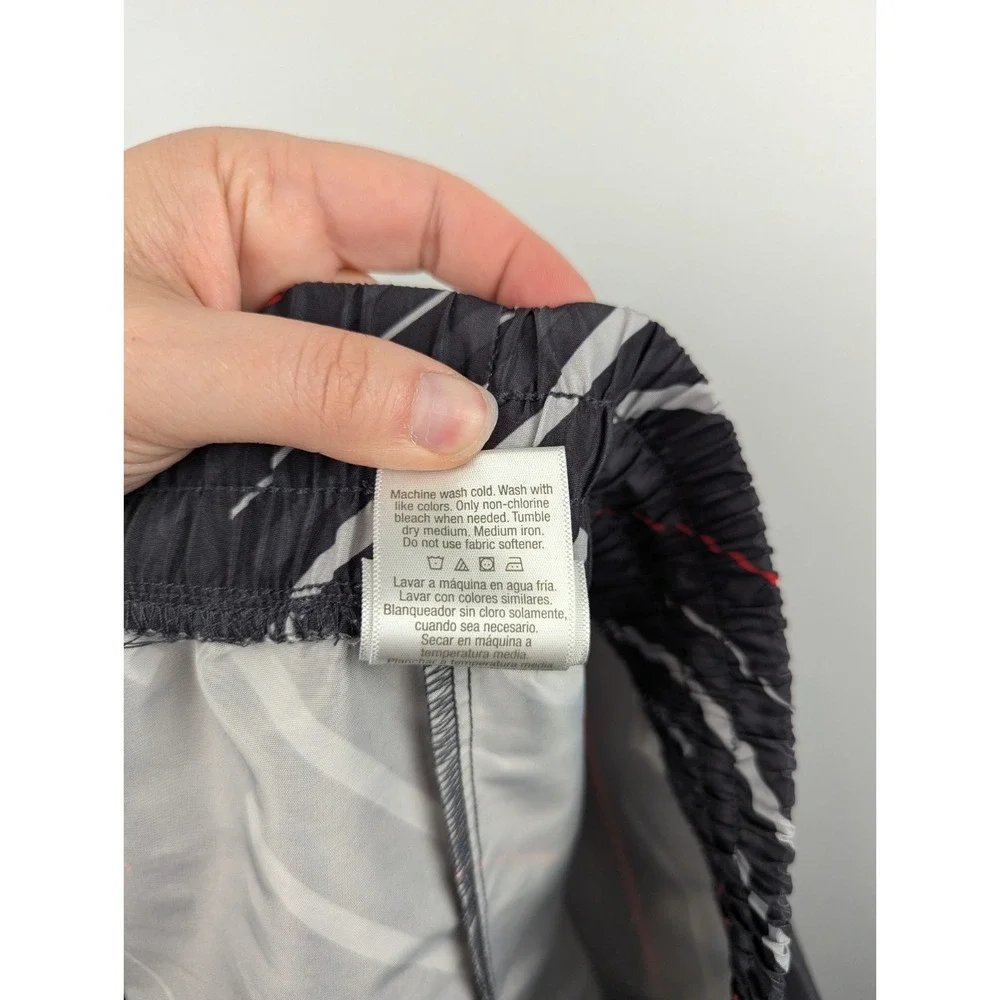 Danskin Now Women's Shorts Large Multicolor Striped Gray Jogging Gym Athleisure‎